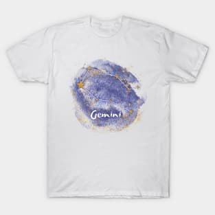 Gemini gold constellation T-Shirt